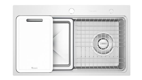 Chậu Rửa Bát KN8048TS Dekor: Chống Xước Linen - Workstation Sink