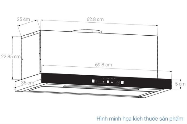 Máy Hút Mùi KAFF KF-TH1700B - Âm Tủ Inverter Smart