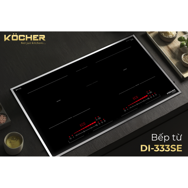 Bếp từ đôi KOCHER DI-333SE - Nhập khẩu Hàn Quốc - Thiết kế sang trọng