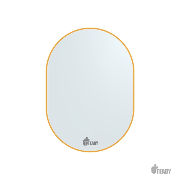 XẢ KHO - Gương Oval Teady GT010V - Viền Nhôm Mạ Vàng