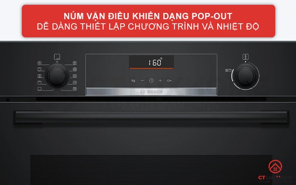 Lò nướng 71L AutoPilot 10  Bosch HBG536EB3 Serie 6