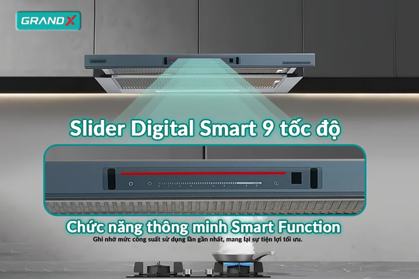 Hút mùi âm tủ GrandX GX H70F72SG -  Smart Inverter BLDC - Cực mạnh mà êm