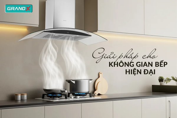 Hút mùi kính cong GrandX GX H70C55 – Cực êm ái hút khỏe 980m³/h