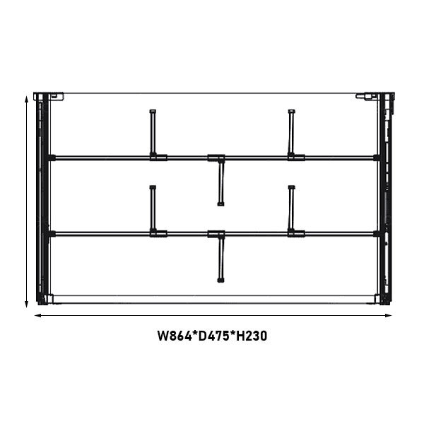 Giá gia vị tủ dưới Eurogold EVM2290