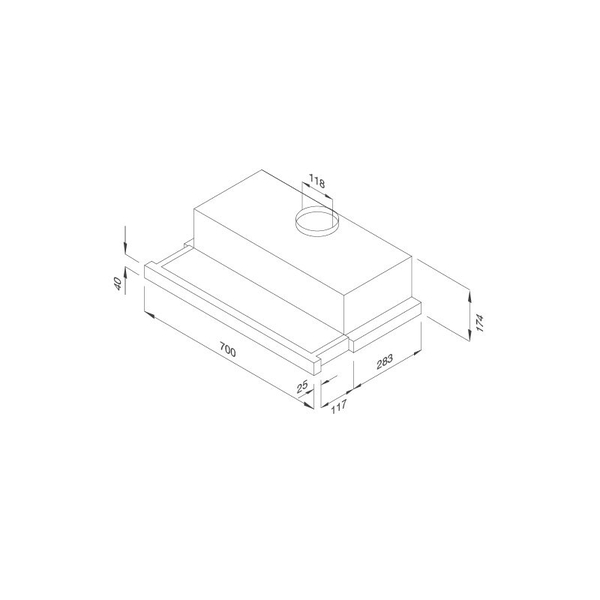 Máy hút mùi khói âm tủ Malloca K1507 TC – K1509 TC - nhập Thổ Nhĩ Kỳ