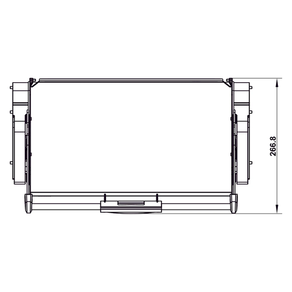 Rổ nâng hạ Utensio Plus H2 Khay đơn 504.68.376 | Màu Than Chì (800mm)