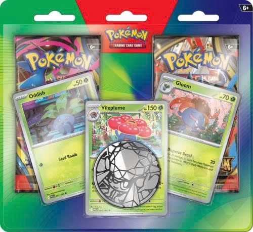 Hộp Thẻ Bài Pokemon Enhanced 2-Pack Blister (Oddish / Vileplume / Gloom)