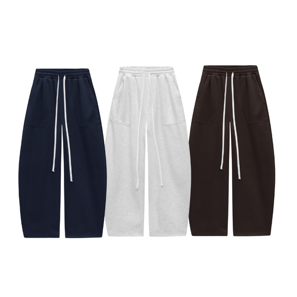 [NEW ARRIVAL] Quần Dài Nỉ Ép Hàn Thêu Móc Xích HEAVEN SENT Form Rộng Ống Cong Unisex - HS_PS007