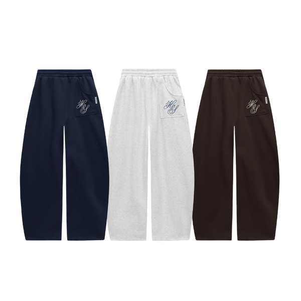[NEW ARRIVAL] Quần Dài Nỉ Ép Hàn Thêu Móc Xích HEAVEN SENT Form Rộng Ống Cong Unisex - HS_PS007