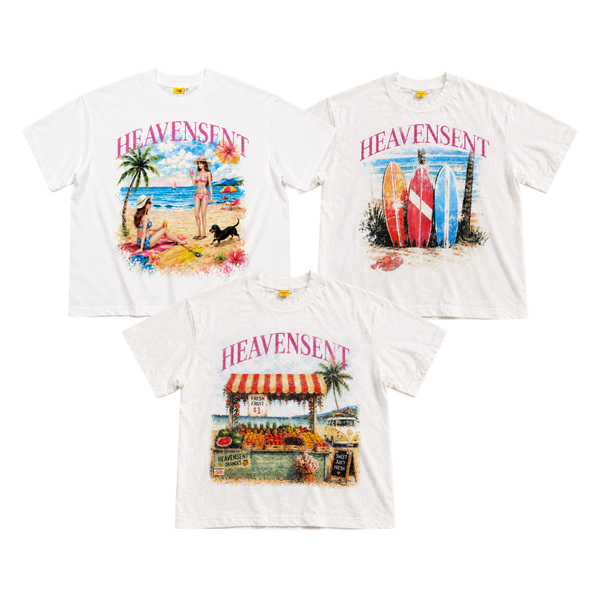 [BST HÈ 2026] Áo Thun Boxy Summer HEAVEN SENT Chất Vải Slub Premium Cotton - HS_TS011