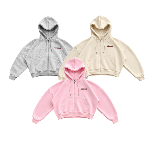 Áo Khoác Nỉ Bông Hoodie Zip HEAVEN SENT Form Boxy Cánh Dơi - HS_HD003
