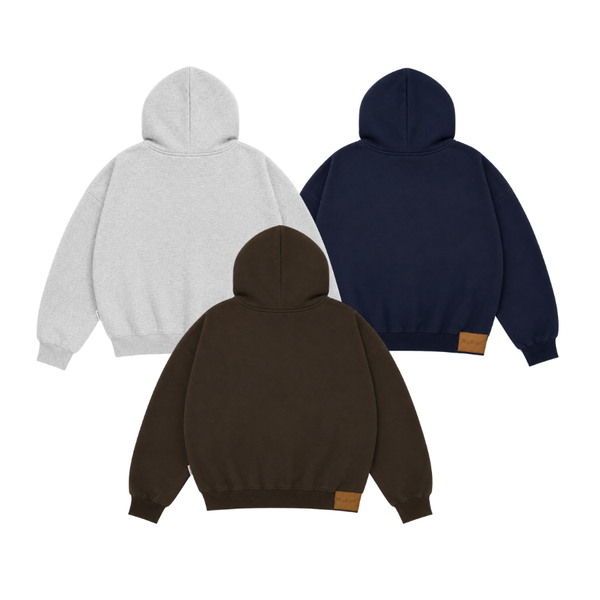 [NEW ARRIVAL] Áo Hoodie Zip Nỉ Ép Hàn Thêu Móc Xích HEAVEN SENT Form Boxy Cánh Dơi Unisex - HS_HD006