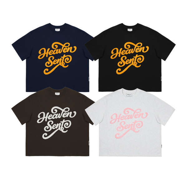 [NEW ARRIVAL] Áo Thun Boxy 280GSM Thêu Xù Heaven Sent Unisex  - HS_TS006