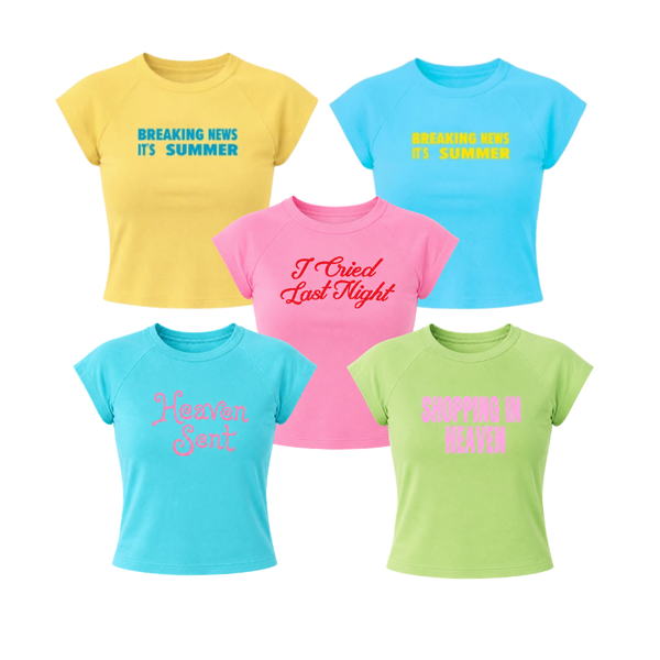 [NEW COLOR] Áo Thun Baby Tee Raglan Vải Borip Breaking New - HS_TS013
