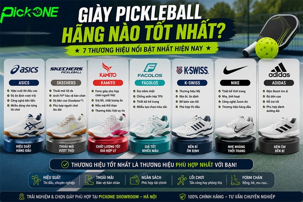 Top 7 thương hiệu giày Pickleball tốt nhất hiện nay [2026]