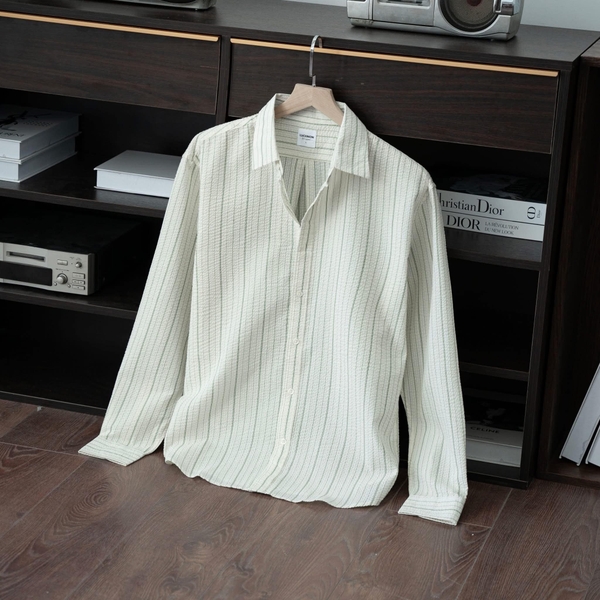 Áo Sơ Mi Nam Tay Dài OHA Chất Cotton Xốp Phối Sọc, Form Regular Thanh Lịch, Sang Trọng - LUCIINON