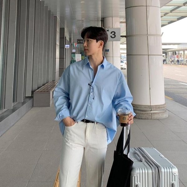 Áo Sơ Mi Nam Tay Dài Chất Liệu VảI Oxford Cao Cấp, Bề Mặt Dày Dặn, Giữ Form Tốt - LUCIINON