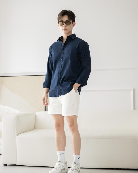 Áo Sơ Mi Tay Dài Nam Chất Vải Linen Cao Cấp, Form Regular Hàn Thanh Lịch, Chống Nhăn Tốt - LUCIINON