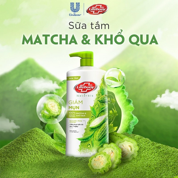 Sữa Tắm Lifebuoy Matcha & Khổ qua 800gr