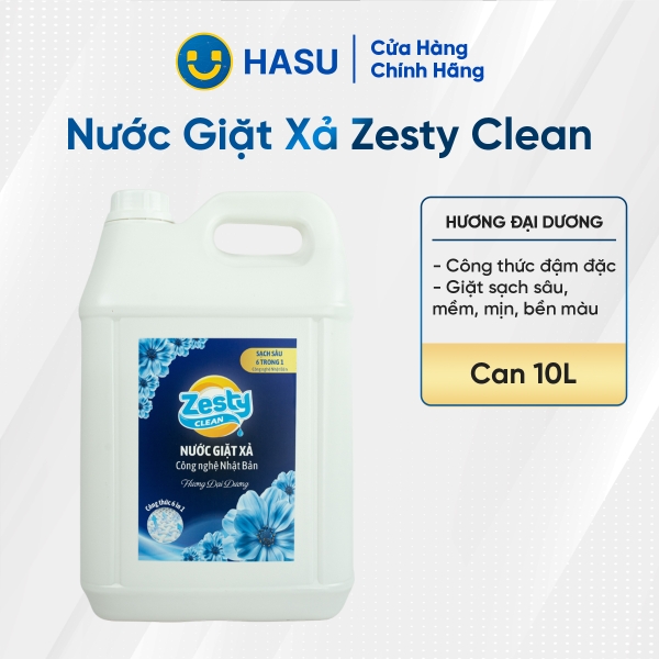 Nước giặt zesty clean hương đại dương 10L