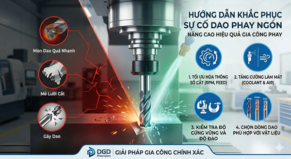 Hướng Dẫn Khắc Phục Các Sự Cố Dao Phay Ngón Thường Gặp Trong Gia Công Phay
