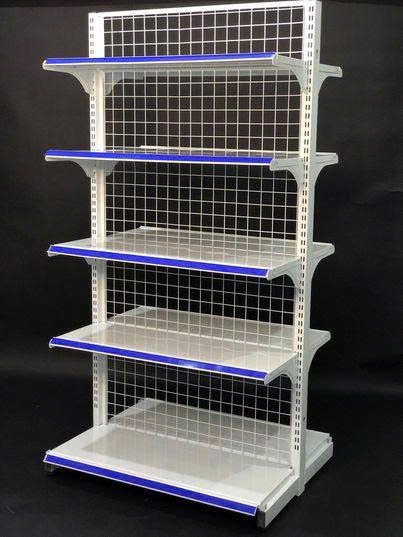 Kệ siêu thị đôi lưới 5 tầng C180 x D120