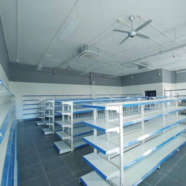 Kệ siêu thị đôi lưới 5 tầng C180 x D90