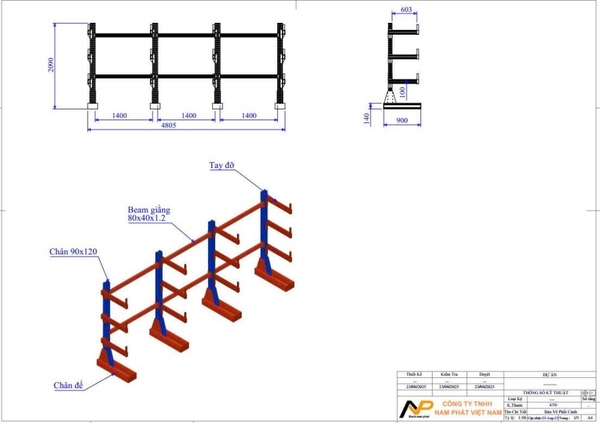 Kệ Tay Đỡ (Cantilever Rack)
