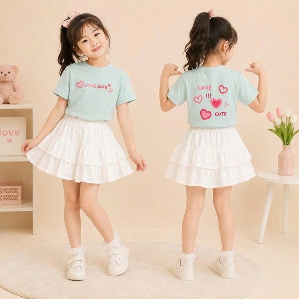 Áo thun bé gái cotton S007 365TYLE - SGTS26S007