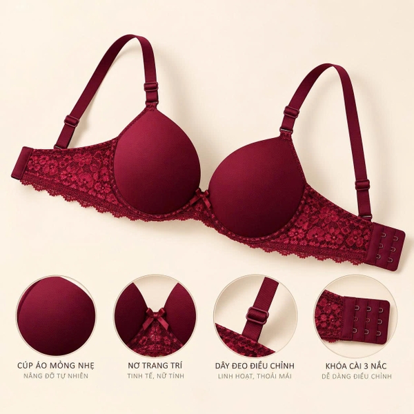 Áo ngực nữ mỏng không gọng N001 365STYLE - SUBR26S001