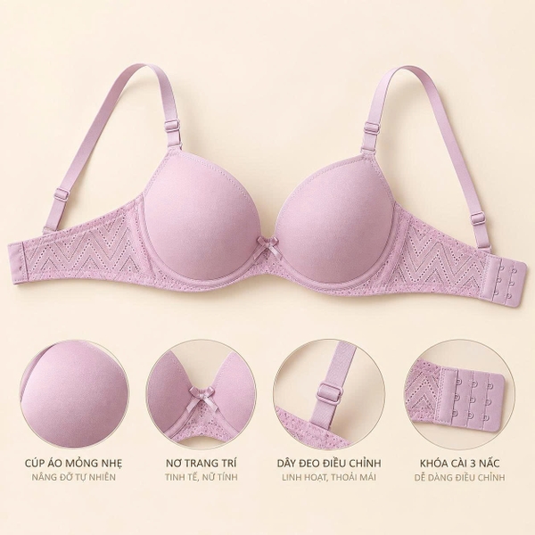 Áo ngực nữ mỏng không gọng N001 365STYLE - SUBR26S001
