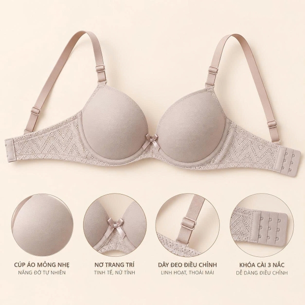 Áo ngực nữ mỏng không gọng N001 365STYLE - SUBR26S001