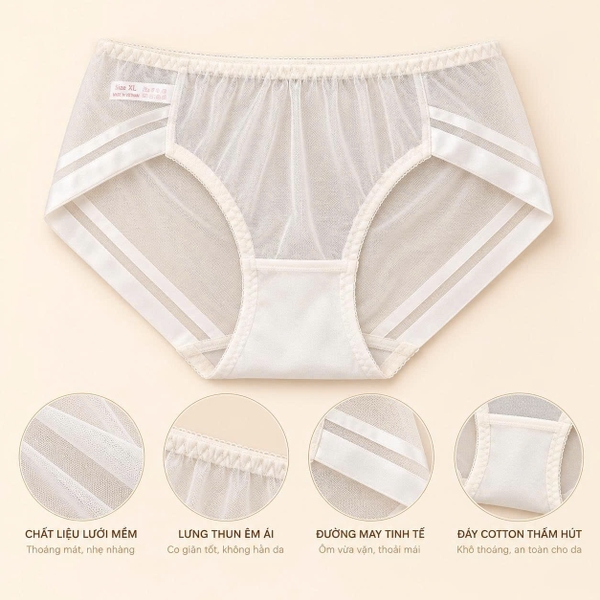 ( Giao Màu Ngẫu Nhiên ) Quần lót nữ  N001 365STYLE - NUPY26S001