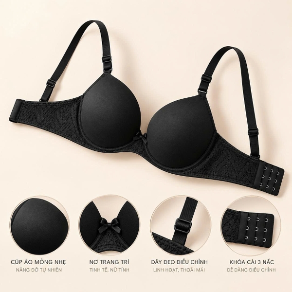 Áo ngực nữ mỏng không gọng N001 365STYLE - SUBR26S001