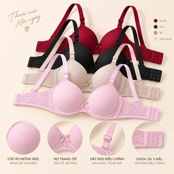 Áo ngực nữ mỏng không gọng N001 365STYLE - SUBR26S001