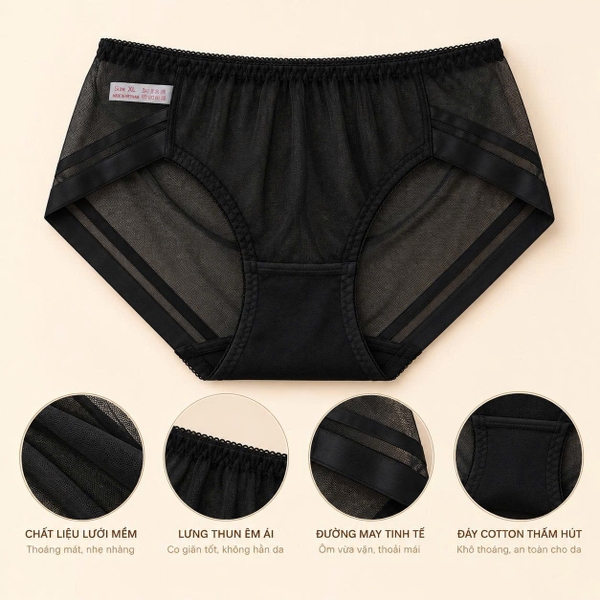 ( Giao Màu Ngẫu Nhiên ) Quần lót nữ  N001 365STYLE - NUPY26S001