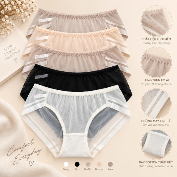 ( Giao Màu Ngẫu Nhiên ) Quần lót nữ  N001 365STYLE - NUPY26S001
