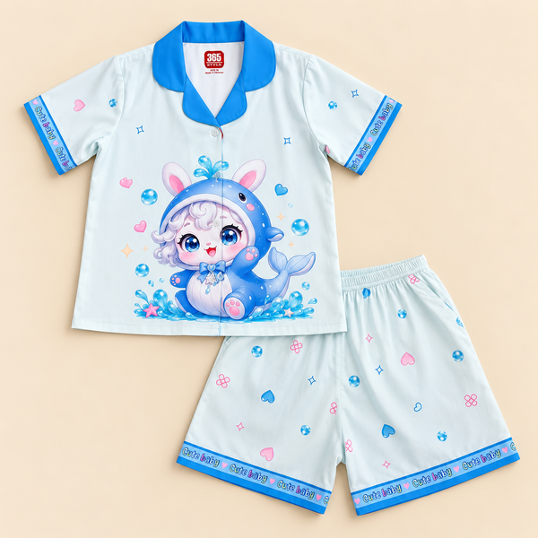 Bộ lụa bé gái QNNT S006 365STYLE - NGSE26S006