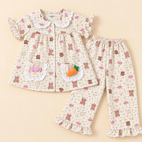 (Giao màu ngẫu nhiên) Bộ kiểu bé gái QDNT S005 - NGSE26S005