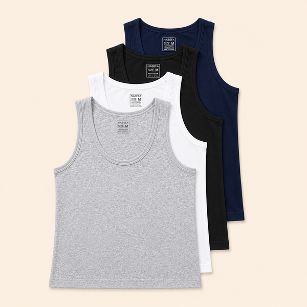Áo lót sát nách nam cotton N001 NABEFA - NUTK26S001