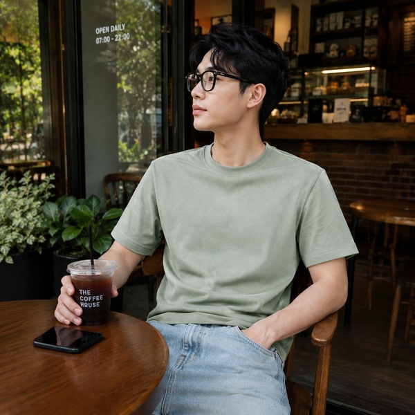 Áo thun nam ngắn tay basic S007-365STYLE