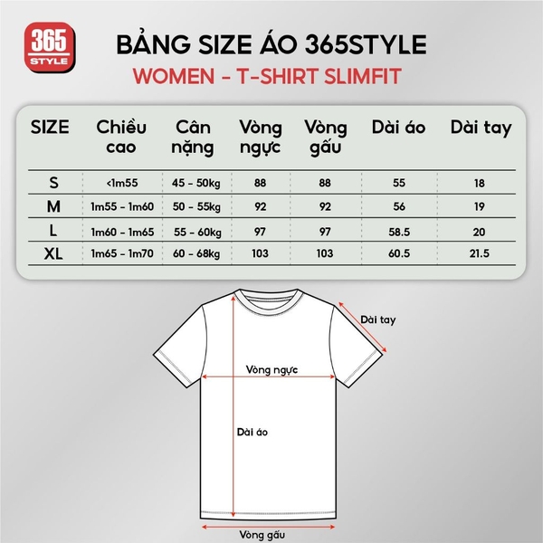 Áo thun nữ cotton S018 365STYLE - SWTS26S018