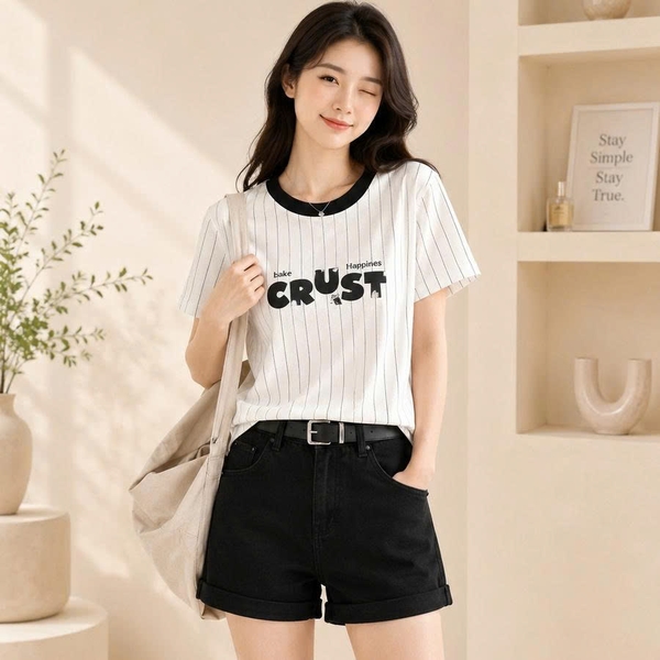 Áo thun nữ cotton S013 365STYLE - SWTS26S013