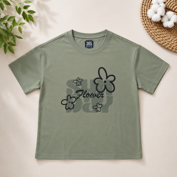 Áo thun bé gái cotton S002 365TYLE - SGTS26S002