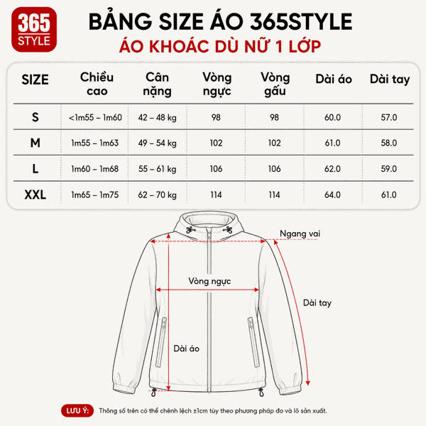 Áo khoác nữ chống tia UV S001 NABEFA - NWJK26S001