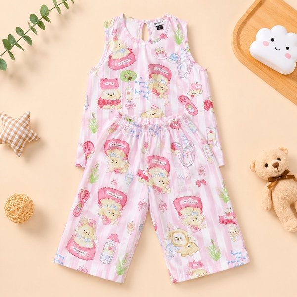 Bộ tole nữ quần lững sát nách S002AB NABEFA