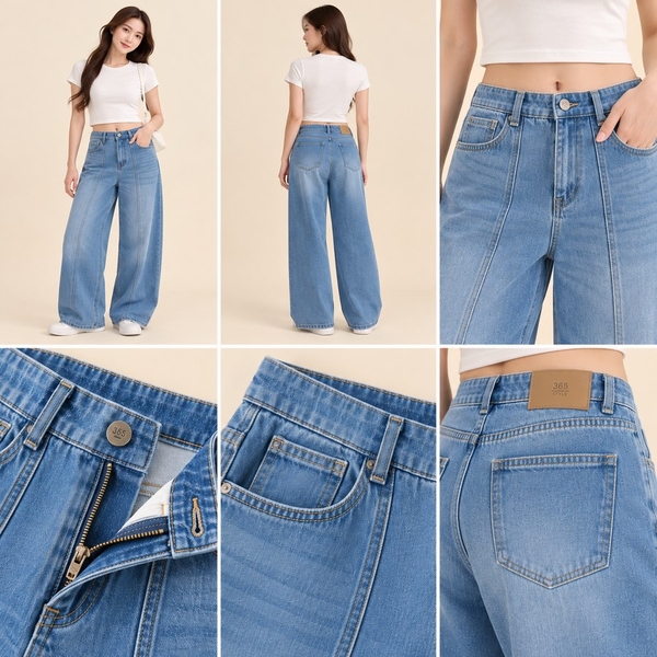 Quần jean dài nữ  S003 365STYLE - SWPT26S003