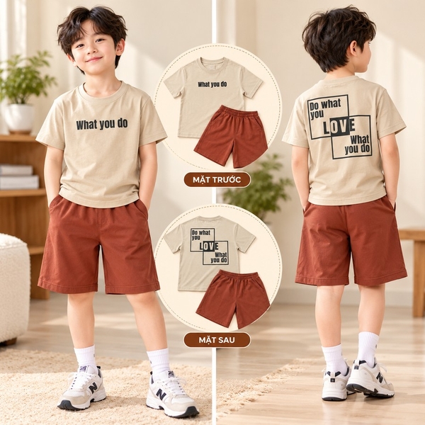 Bộ thun bé trai cotton S010 365TYLE - SBSE26S010