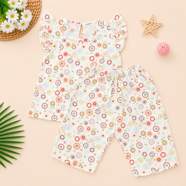 Bộ tole nữ quần lững ngắn tay S001AB NABEFA