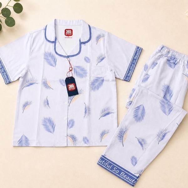 Bộ lụa nữ poly S002BL 365Style SWSE26S002BL